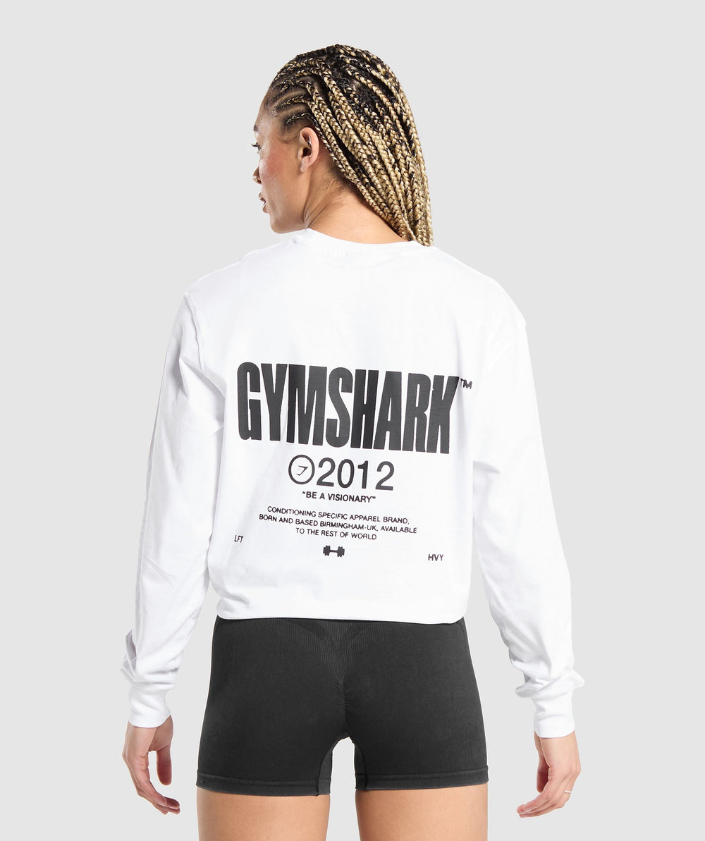 Be a Visionary Long Sleeve Top - White