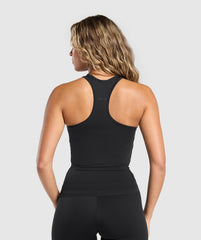 Rest Day Luxe Racer Tank - Black