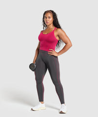 Apex Contrast Tank With Shelf - Build Pink/Asphalt Grey