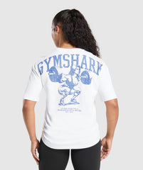Lifting Graphic T-Shirt - White