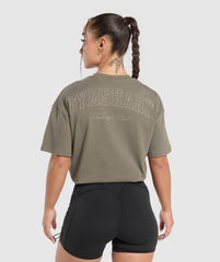 Campus Classics Graphic T-Shirt - Camo Brown