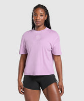 Premium Legacy Washed Oversized T-Shirt - Warm Lilac