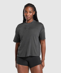 Premium Legacy Washed Oversized T-Shirt - Black