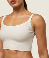 everywear Ribbed Tank - Soft White