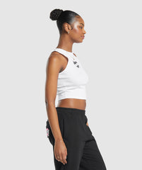 Tattoo Midi Tank - White