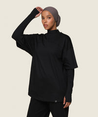 GS x Leana Deeb Oversized T-shirt - Black