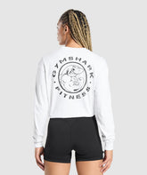 Legacy Oversized Long Sleeve Top - White