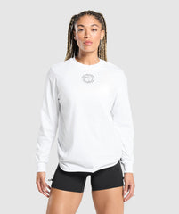 Legacy Oversized Long Sleeve Top - White