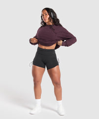 Power Oversized Long Sleeve Top - Depth Purple