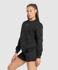 Legacy Oversized Long Sleeve Top - Black