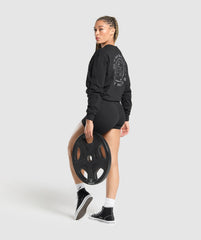 Legacy Oversized Long Sleeve Top - Black