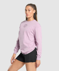 Legacy Oversized Long Sleeve Top - Warm Lilac