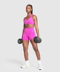 Reps T Back Sports Bra - Vibrant Pink