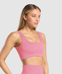 Corset Seamless Sports Bra - Sunset Pink