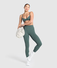 Elevate Ruched Sports Bra - Slate Teal