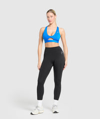 Peek A Boo Sports Bra - Barbell Blue