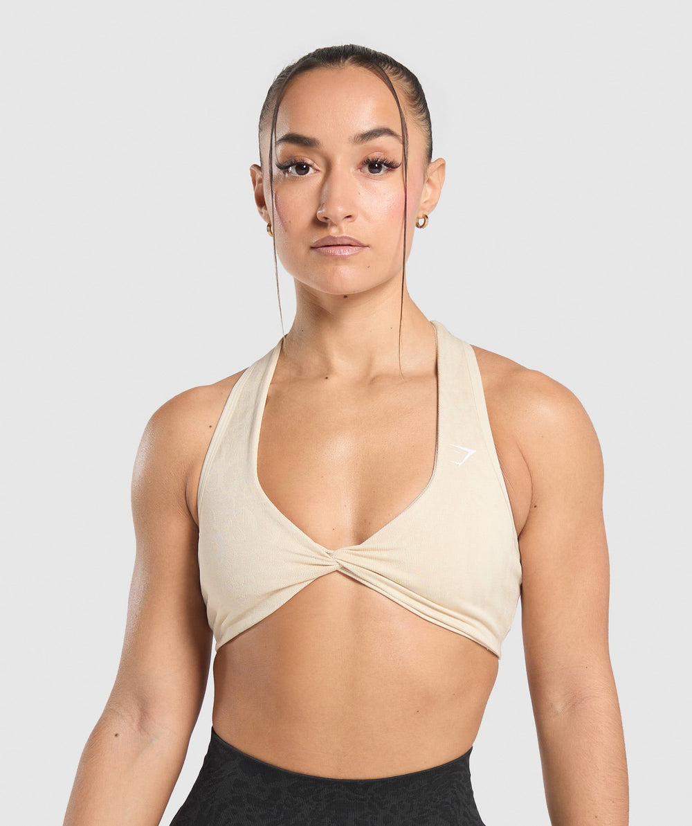 Adapt Safari Seamless Bralette - Ecru White/Cream Beige