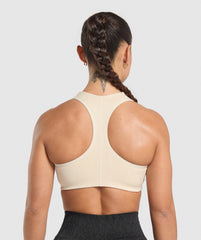 Adapt Safari Seamless Bralette - Ecru White/Cream Beige
