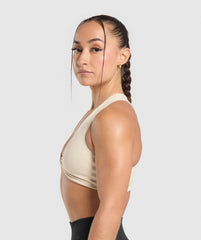 Adapt Safari Seamless Bralette - Ecru White/Cream Beige