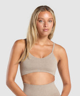 Luxe Seamless Bralette - Pebble Brown Marl