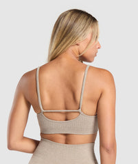 Luxe Seamless Bralette - Pebble Brown Marl