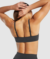 Elevate Ruched Sports Bra - Black
