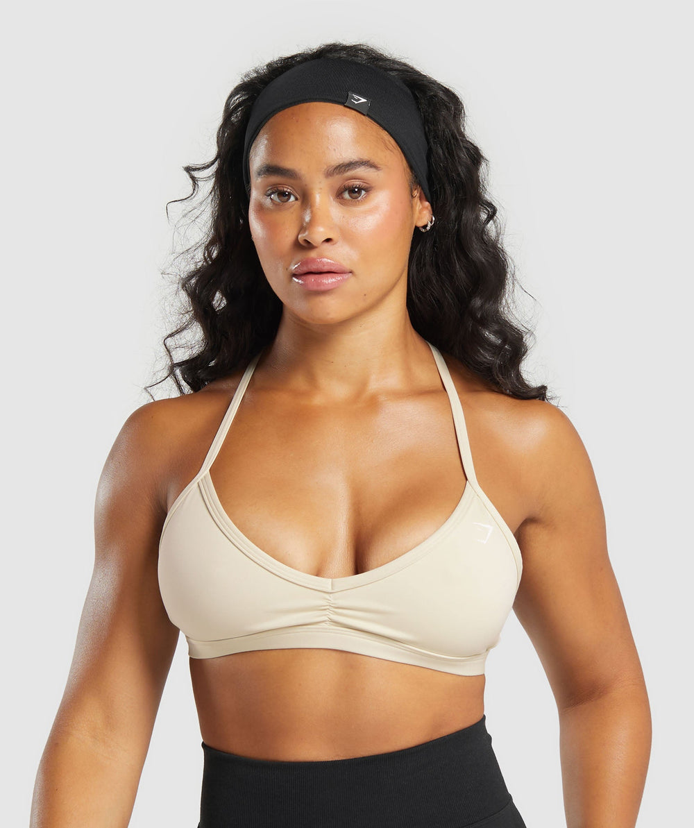 Minimal Sports Bra - Ecru White