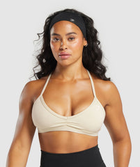 Minimal Sports Bra - Ecru White