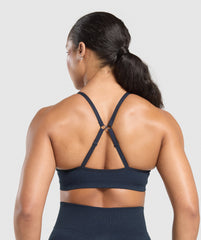 Lift Seamless Sports Bra - Midnight Blue/Black Marl