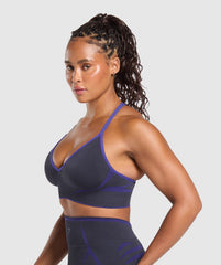 Apex Lift Seamless Sports Bra - Heavy Blue/Cobalt Purple