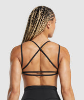 Back Gains Sports Bra - Black