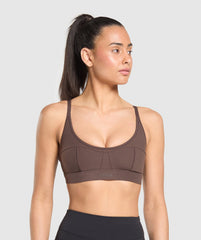 Superset Sports Bra - Deep Brown