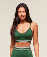 Retro Sports Bra - Classic Green