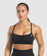 Lift Seamless Sports Bra - Black/Black Marl