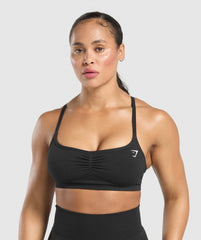 Lift Seamless Sports Bra - Black/Black Marl