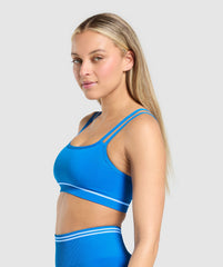 Contrast Seamless Sports Bra - Barbell Blue