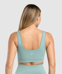 Corset Seamless Sports Bra - Celeste Blue