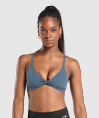 Twist Front Bralette - Cargo Blue