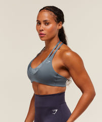Reps T Back Sports Bra - Iron Blue/Pantone Midnight Navy