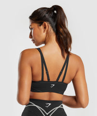 Stitch Feature Sports Bra - Black