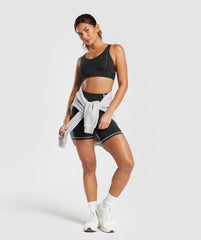 Stitch Feature Sports Bra - Black