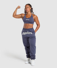 Strength Department Graphic Sports Bra - Weighted Purple