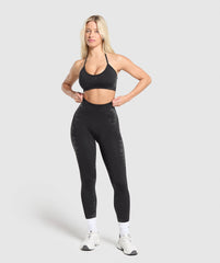 Caged Seamless Bralette - Black/Graphite Grey