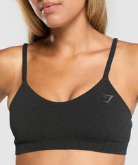 Luxe Seamless Bralette - Coal Marl