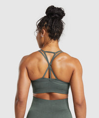 Adapt Fleck Seamless Sports Bra - Slate Teal/Cargo Teal