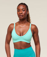 Energised Seamless Sports Bra - Pop Turquoise