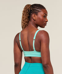 Energised Seamless Sports Bra - Pop Turquoise