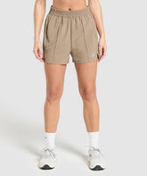 Pintuck Shorts - Lifestyle Brown