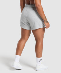 Strength Department Graphic Shorts - Light Grey Core Marl