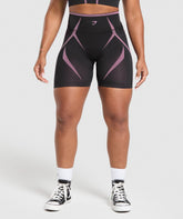 Apex Lift Seamless Shorts - Darkest Purple/Sour Pink